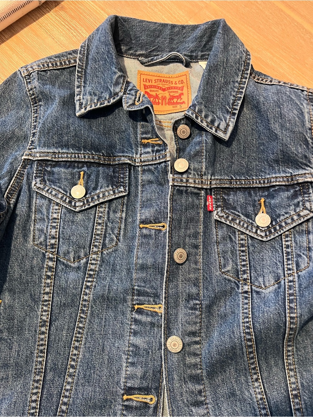 Levi's Women’s Dark Blue Denim Trucker Jacket